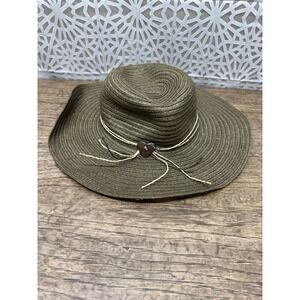 The Hatter Company Wide Brim Paper Blend Hat Beach Sun Garden One Size